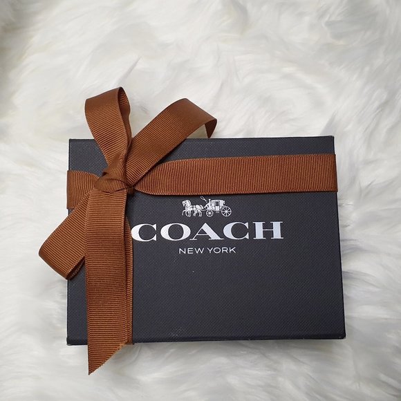 Coach NWT Large Leather Card Case Zipper Wallet Colorblock - Picture 7 of 12